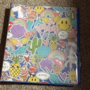 A binder that also have a bag inside!